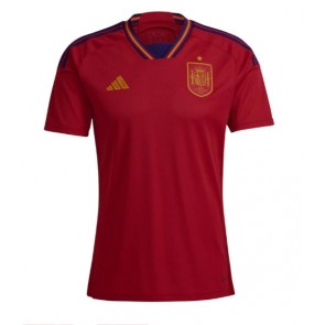 Hiszpania Koszulka Podstawowych MŚ 2022 Krótki Rękaw